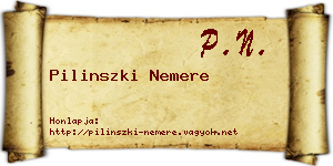 Pilinszki Nemere névjegykártya